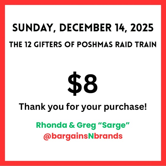 Sunday, December 14, 2025 - The 12 Gifters of Poshmas Raid Train! - Picture 1 of 1